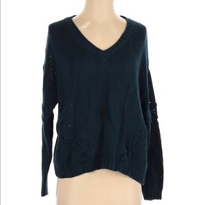 Some Days Lovin Sweater in dark green/blue